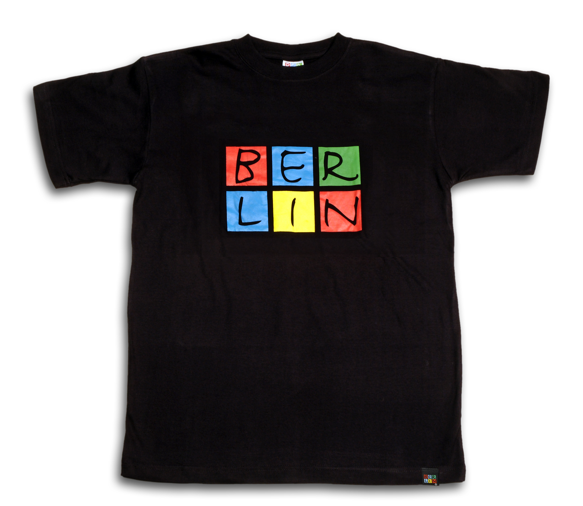 T-Shirt BERLIN schwarz-bunt-M
