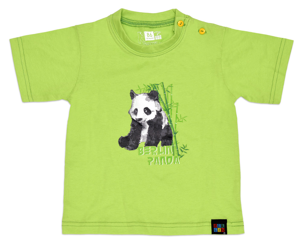 Kids & Baby T-Shirt Panda BERLIN grün-128