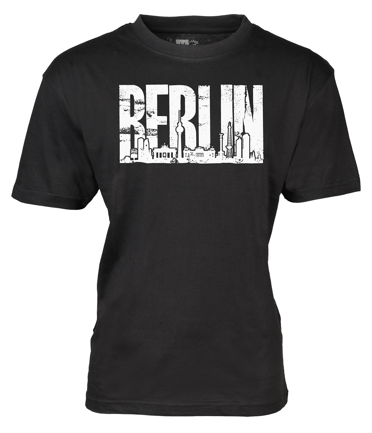 Lady T-Shirt Skyline BERLIN sw / weiß