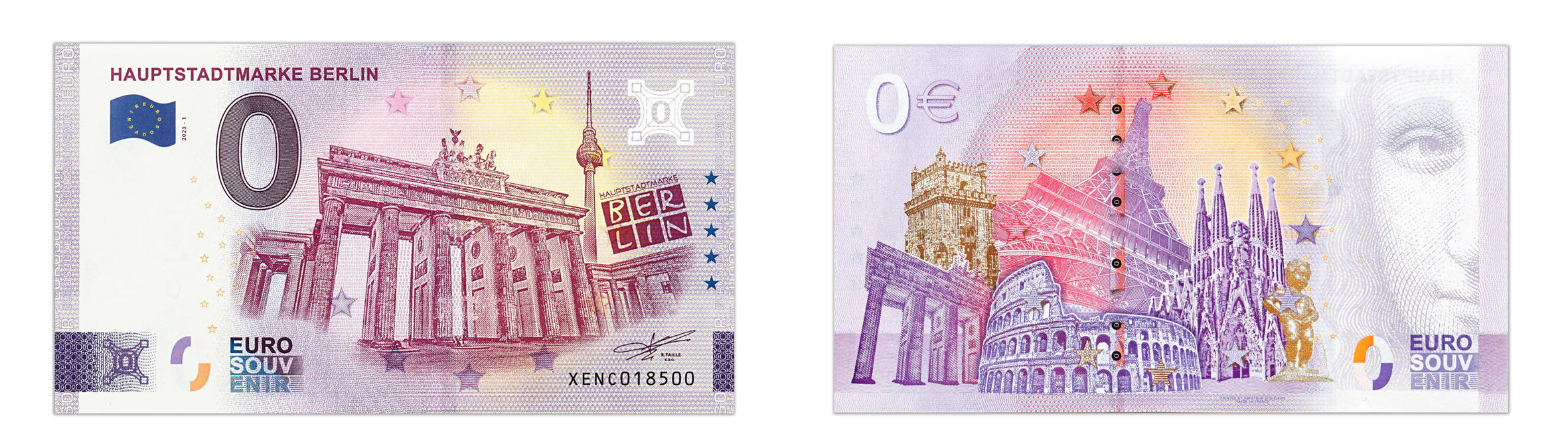 0 Euroschein Hauptstadtmarke BERLIN