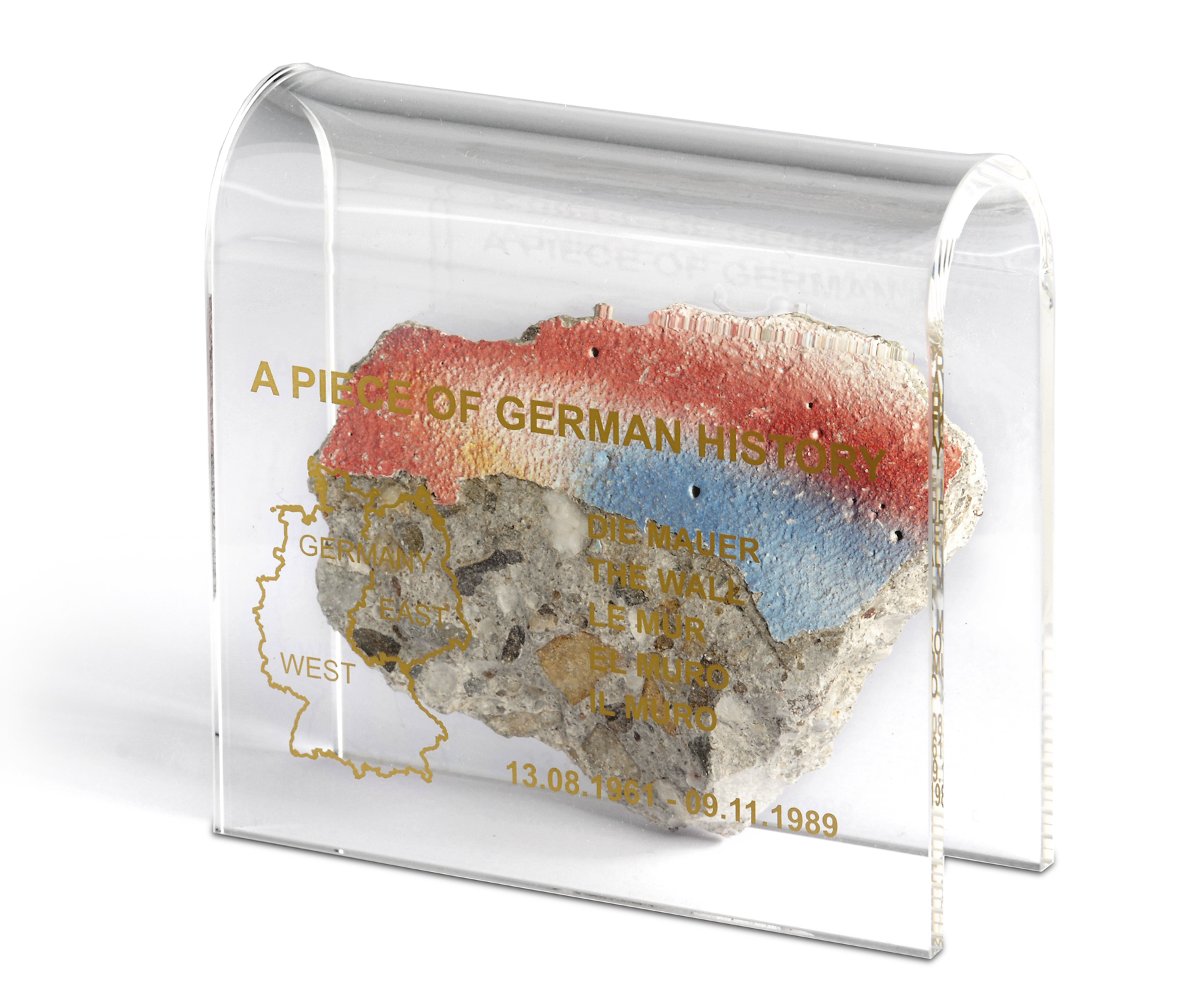 Mauer-Acrylbogen groß “A Piece of German History”  