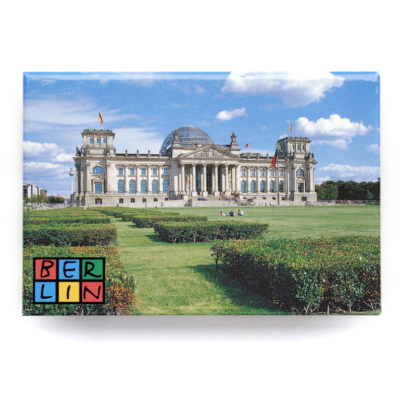 Magnet im Postkarten-Stil Reichstag  