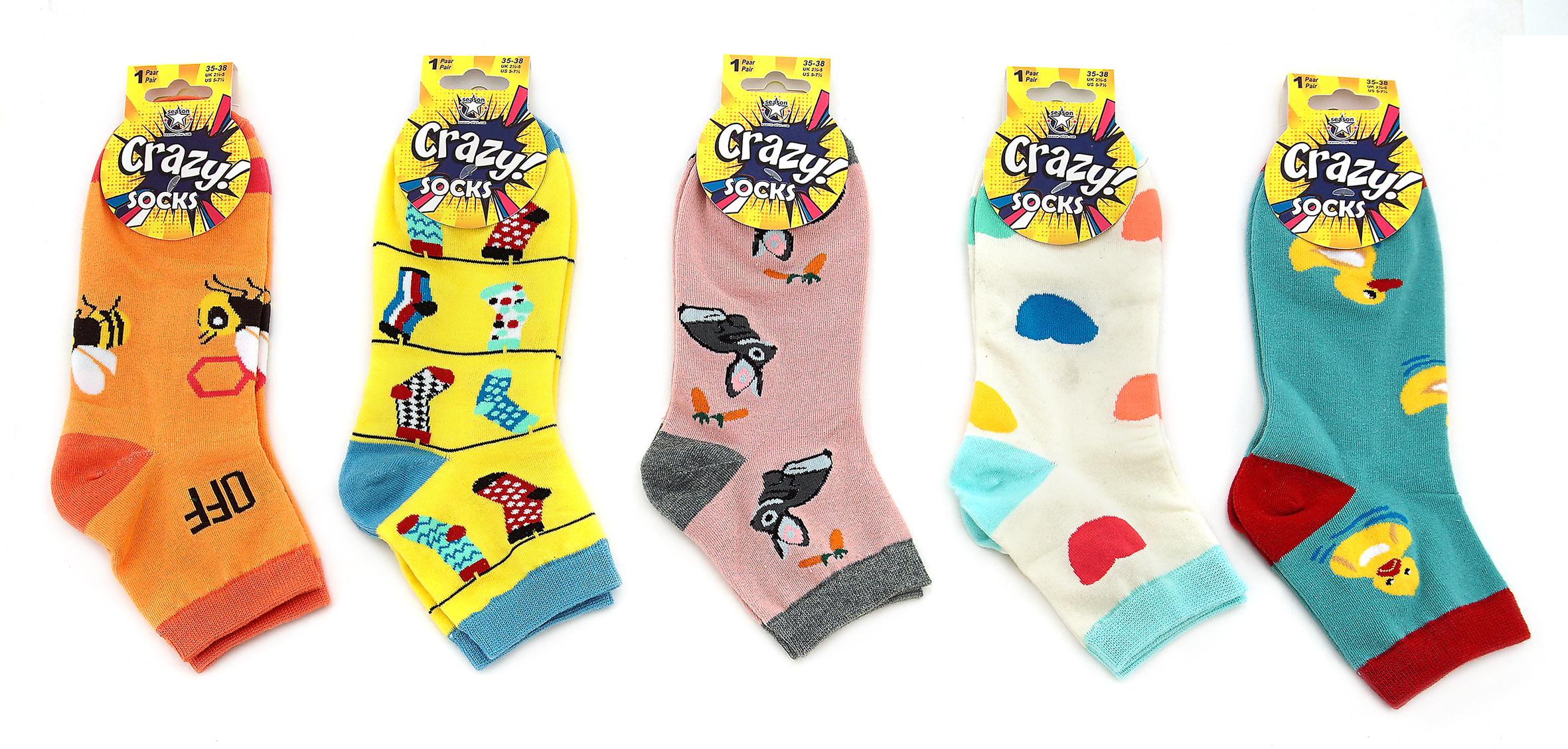 Crazy Socks Lady 3/4 Set 2
