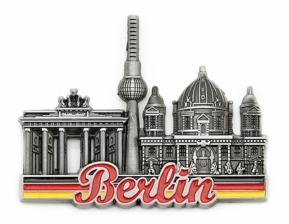 Magnet 3D Metall Skyline Berlin
