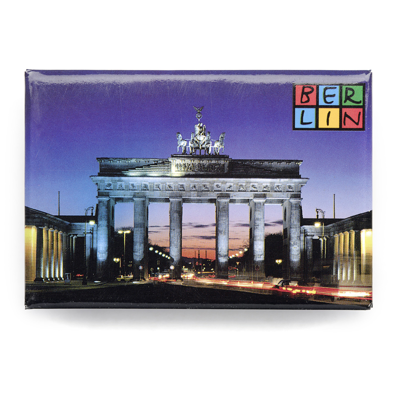 Magnet im Postkarten-Stil Brandenburger Tor  